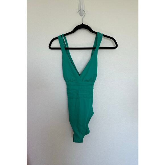 La Blanca Emerald Island Goddess Multi-Strap Cross Back One Piece Swimsuit - 8 - Picture 2 of 5
